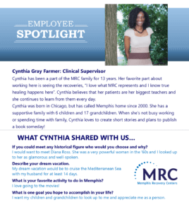 Employee Spotlight on Cynthia Gray